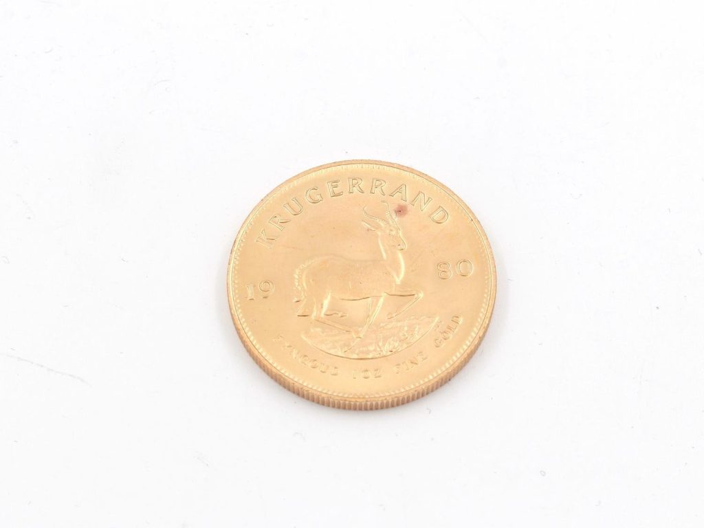 krugerrand mynt 22k guld