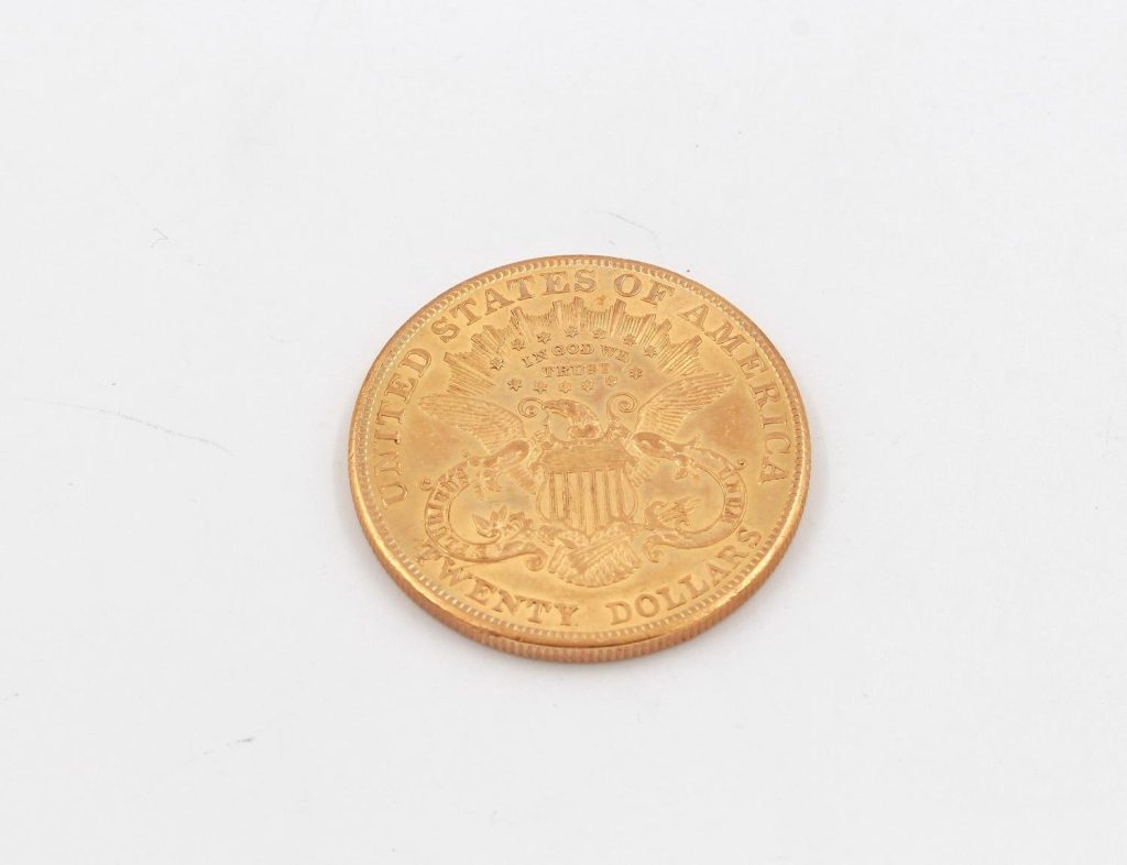 United State of America 20 dollar Double Eagle guldmynt 1904 i 21,6K guld.